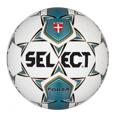 Мяч футб. трен. SELECT Forza арт.811108-002, р.5, облегч. мяч юнош. серии Select (вес 390-410 г, д.окр 68-69 см) , глянц. синт кожа (ПУ) , лат.камера, ручная сшивка, 4 подклад.слоя из синт.ткани, бел-син-сер-чер