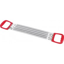 Эспандер TORRES грудной с пружинами арт.PL5006, 5 метал. пружин, эргономичные ручки, красно-серебристый
