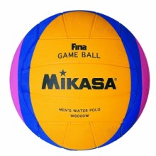 Мяч для водного поло профес. MIKASA W6000W FINA Approved, резина, разм. мужской, цв. желто-сине-розовый. Новая расцветка офиц. мяча FINA.