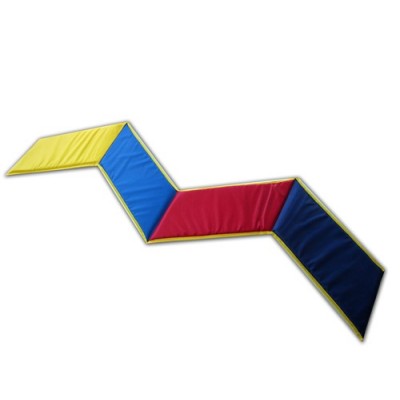 Координационная дорожка Зигзаг 4 секции 200х25см (поролон, винилискожа)