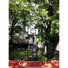 Стойки баскетбольные уличные вылет 0,5м (пара) адаптированы под фанерный щит 1200х900мм