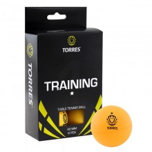 Мяч для настол. тенниса TORRES Training 1*, арт.TT0015, диам. 40 мм, цвет оранж, в упаковке 6 шт.