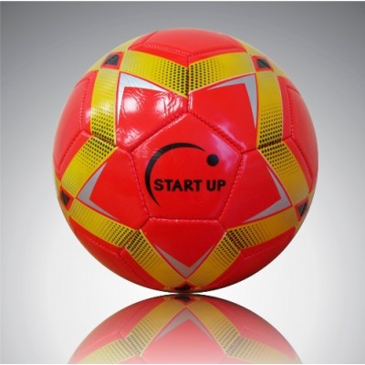 Мяч футбольный для отдыха Start Up E5123 красный/золотой р5